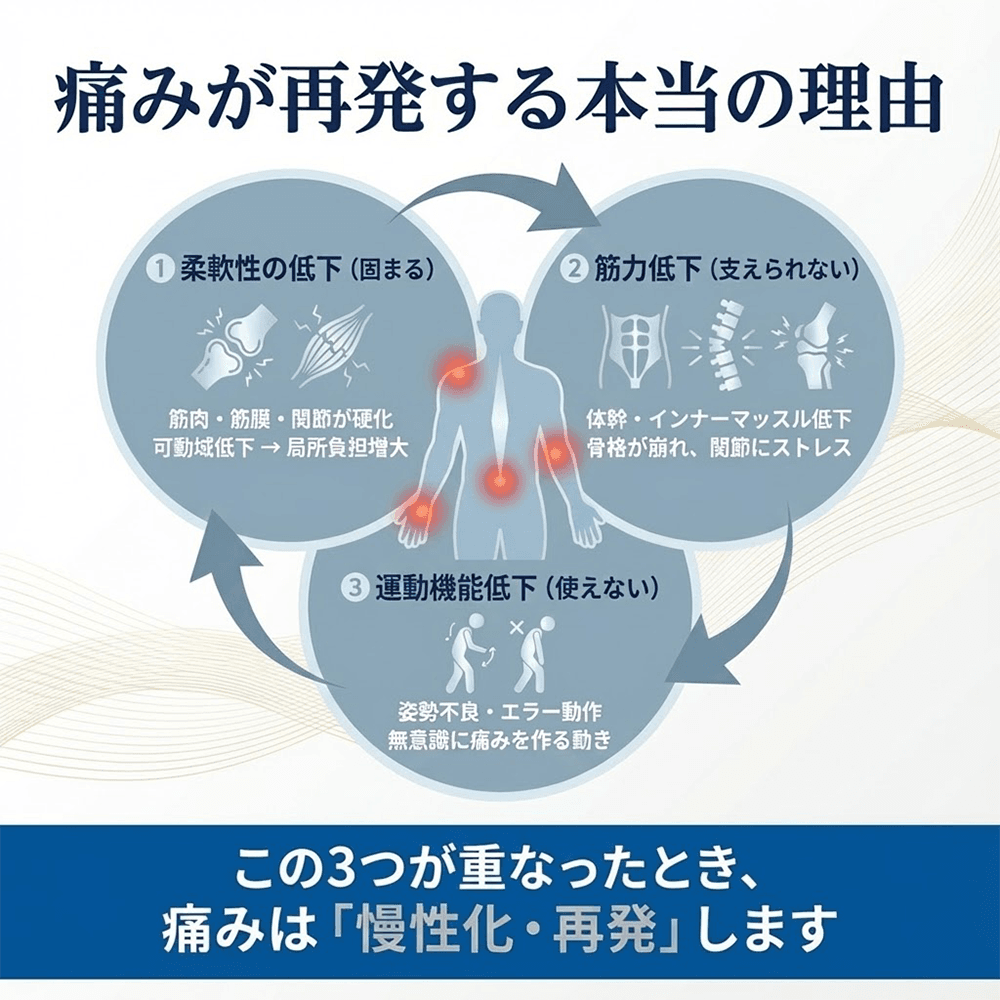 痛みの3つの根本原因